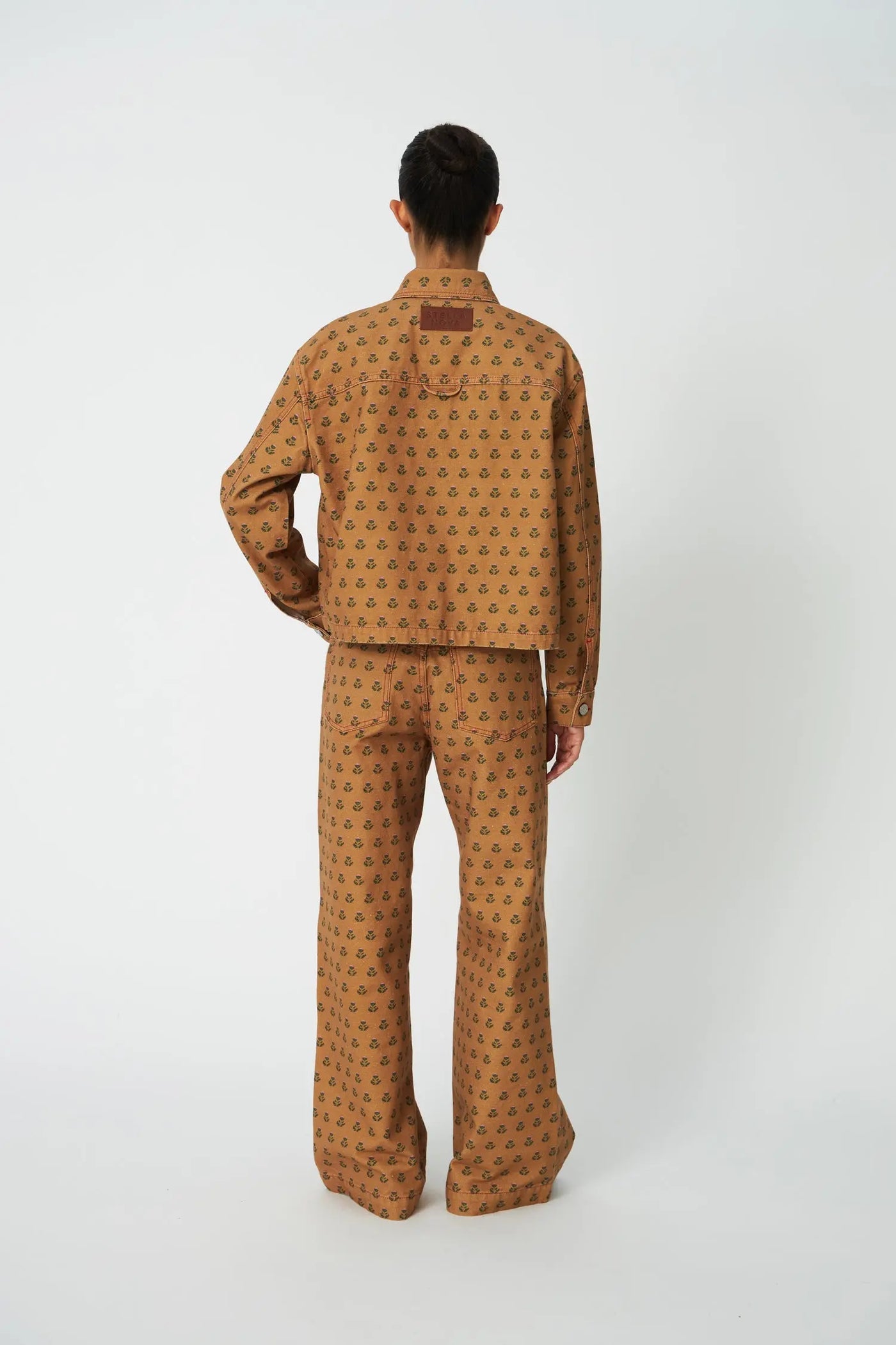 Printed Canvas Shirt - Simple Flowers