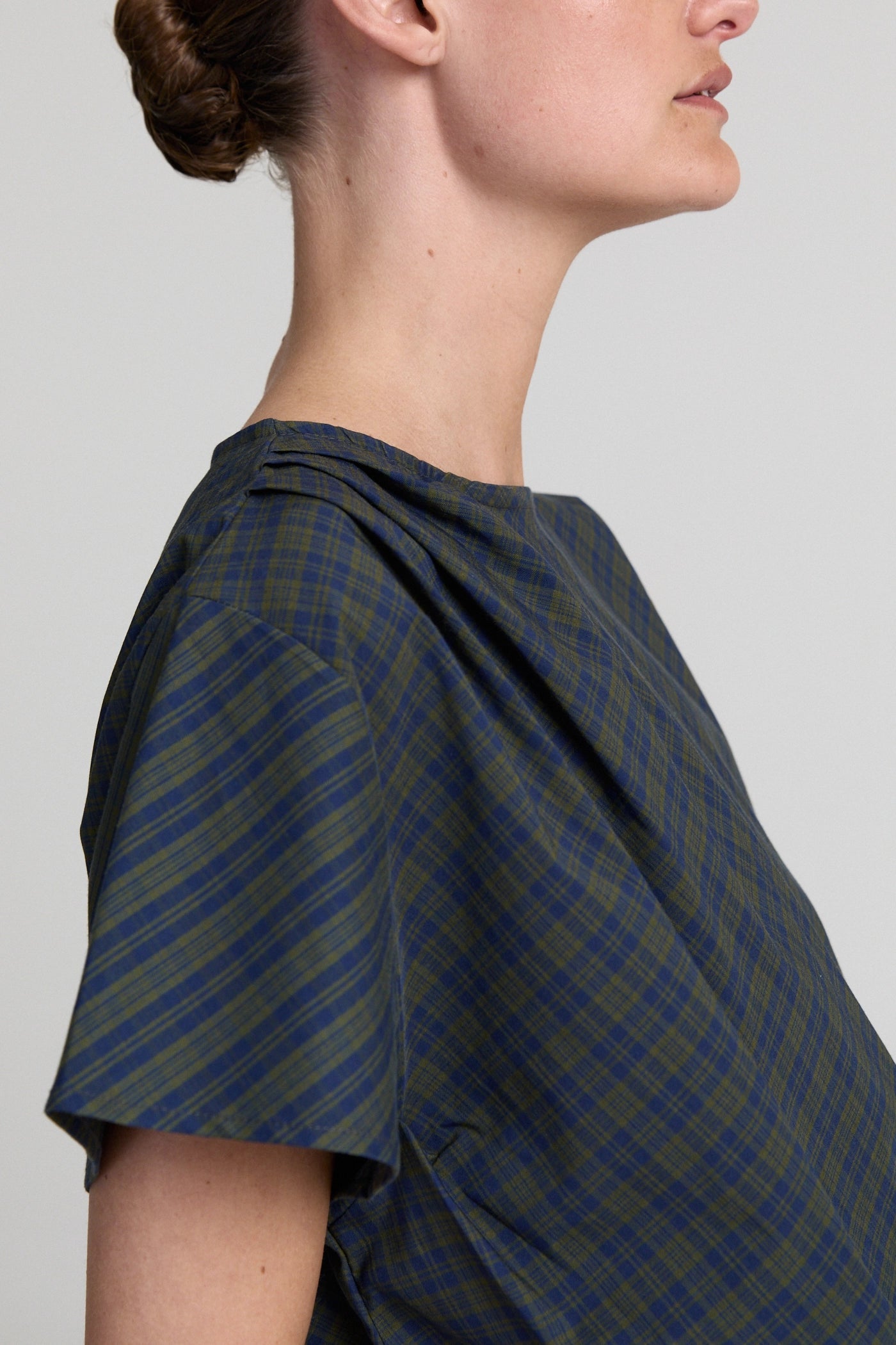 Robin Top - Khaki Checked