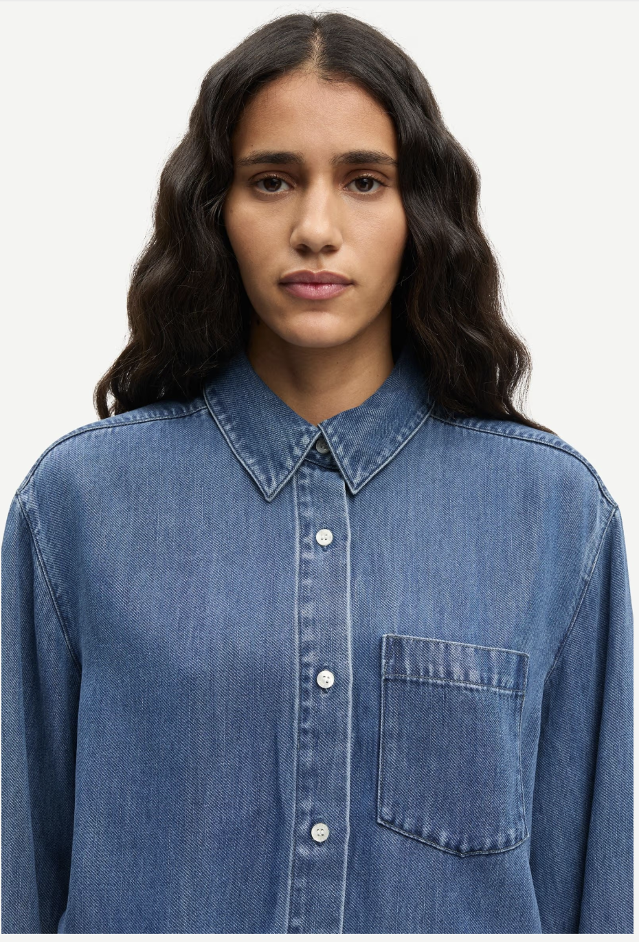 Sasky Dress - Medium Denim