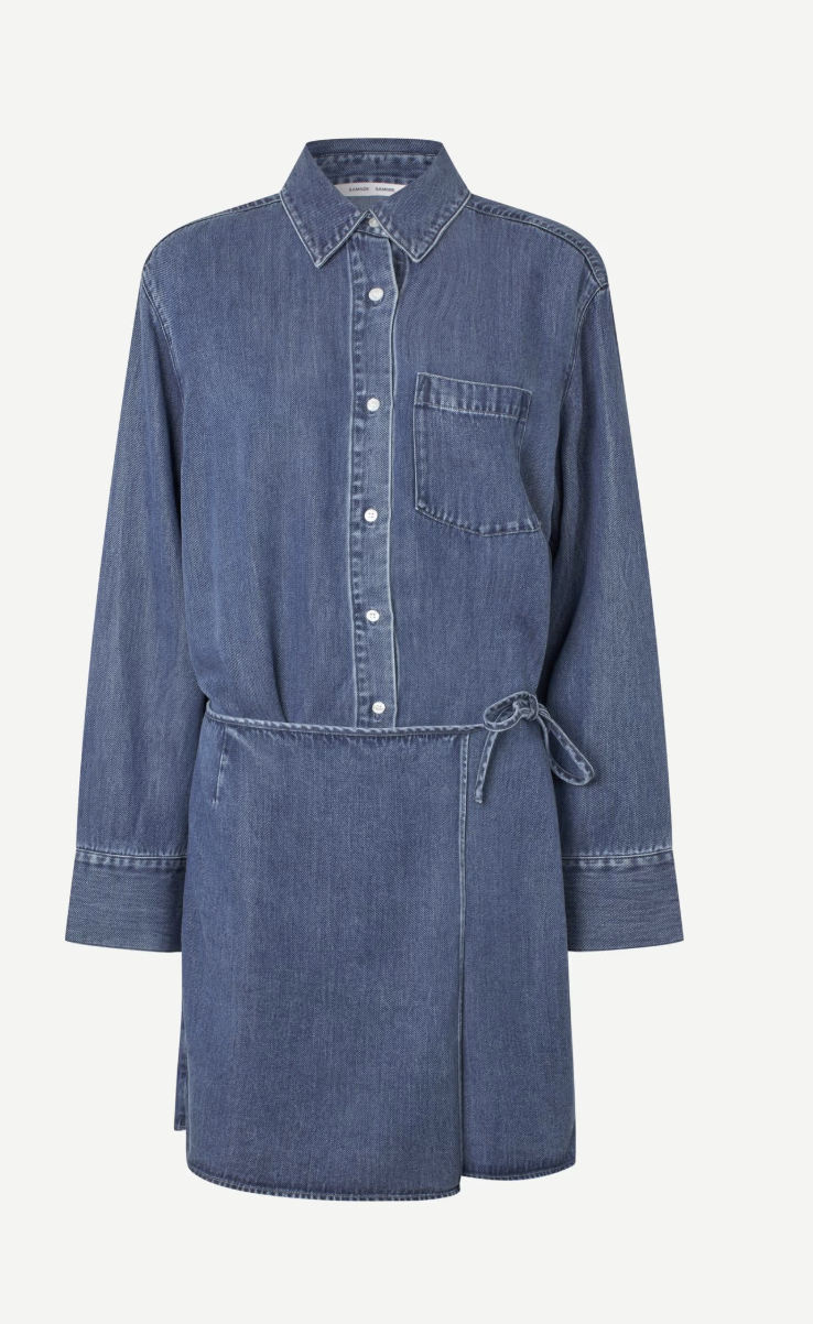 Sasky Dress - Medium Denim