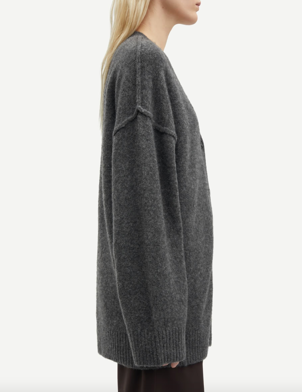 Saceleste Cardigan -  Black Oyster