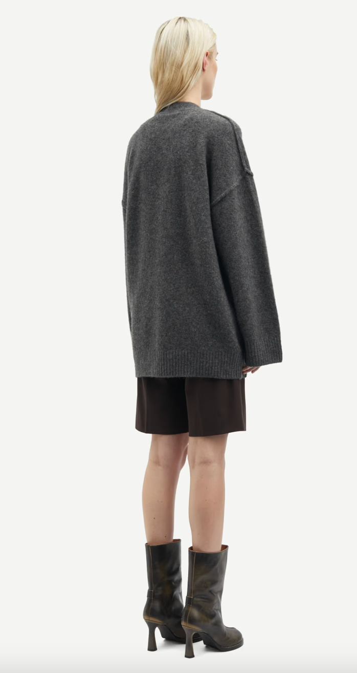 Saceleste Cardigan -  Black Oyster