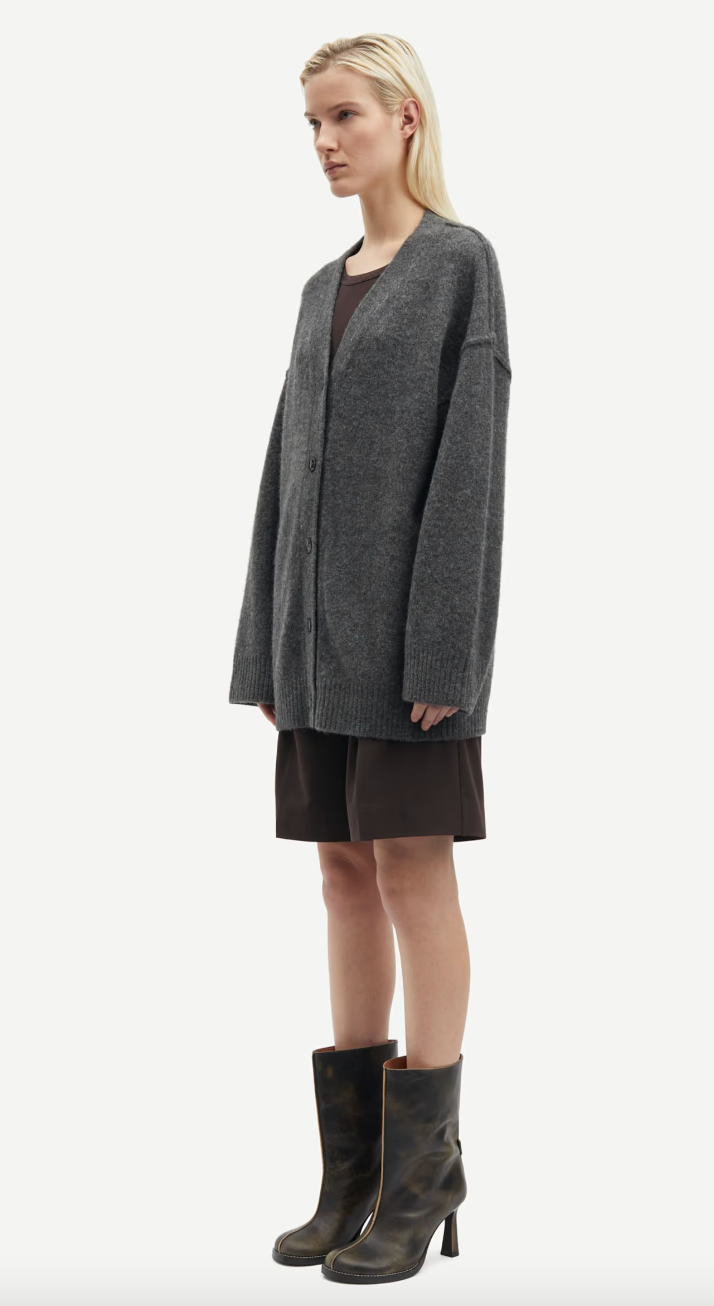 Saceleste Cardigan -  Black Oyster