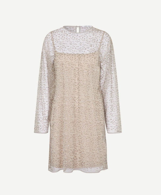 Samally Short Dress - Pumice Stone