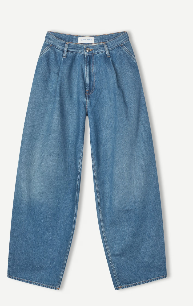 Saharper Pleat Jeans - Fluid Denim