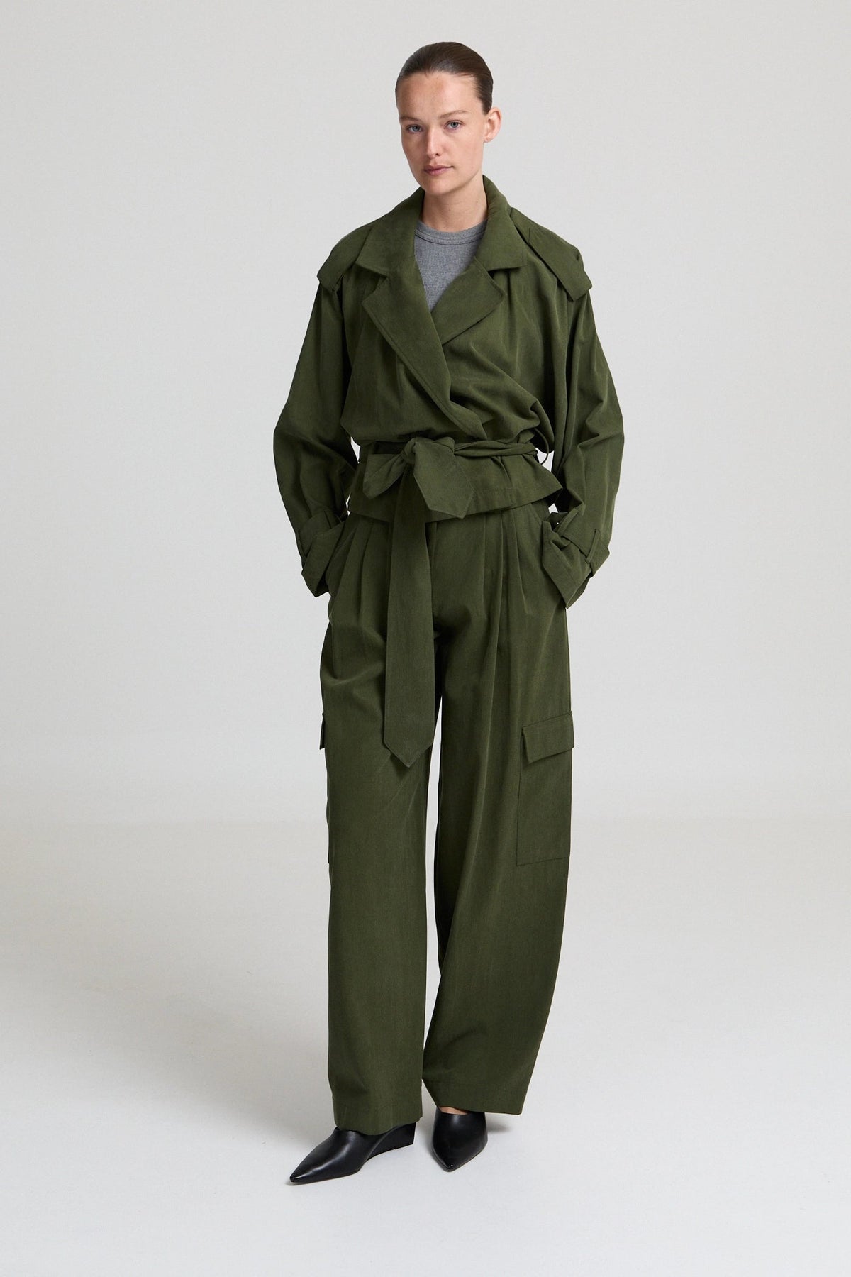 Simone Jacket - Khaki Green