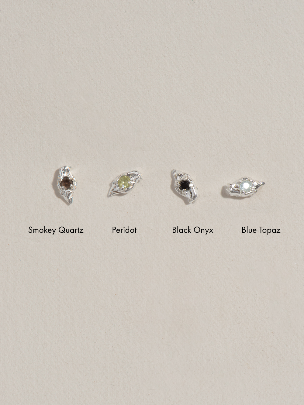 Spark Smokey Quartz - Earring Gold
