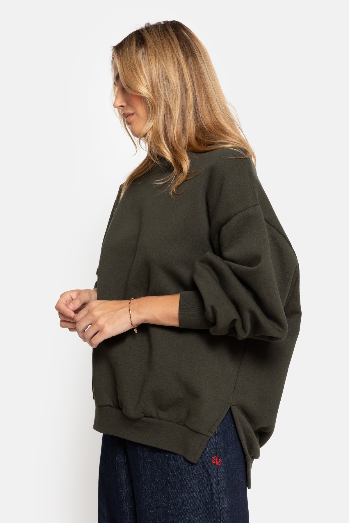 Ulla Oversized Sweatshirt - Forest Green