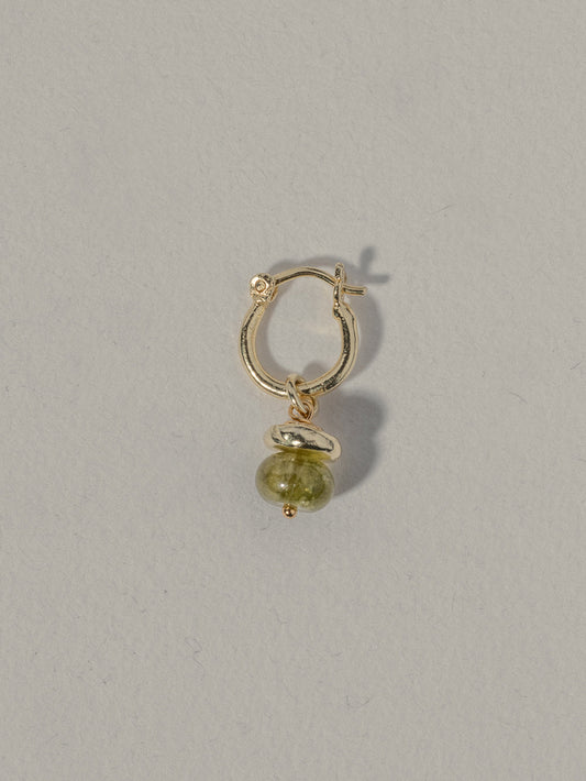 Timeless Olive Quartz - Earring Gold