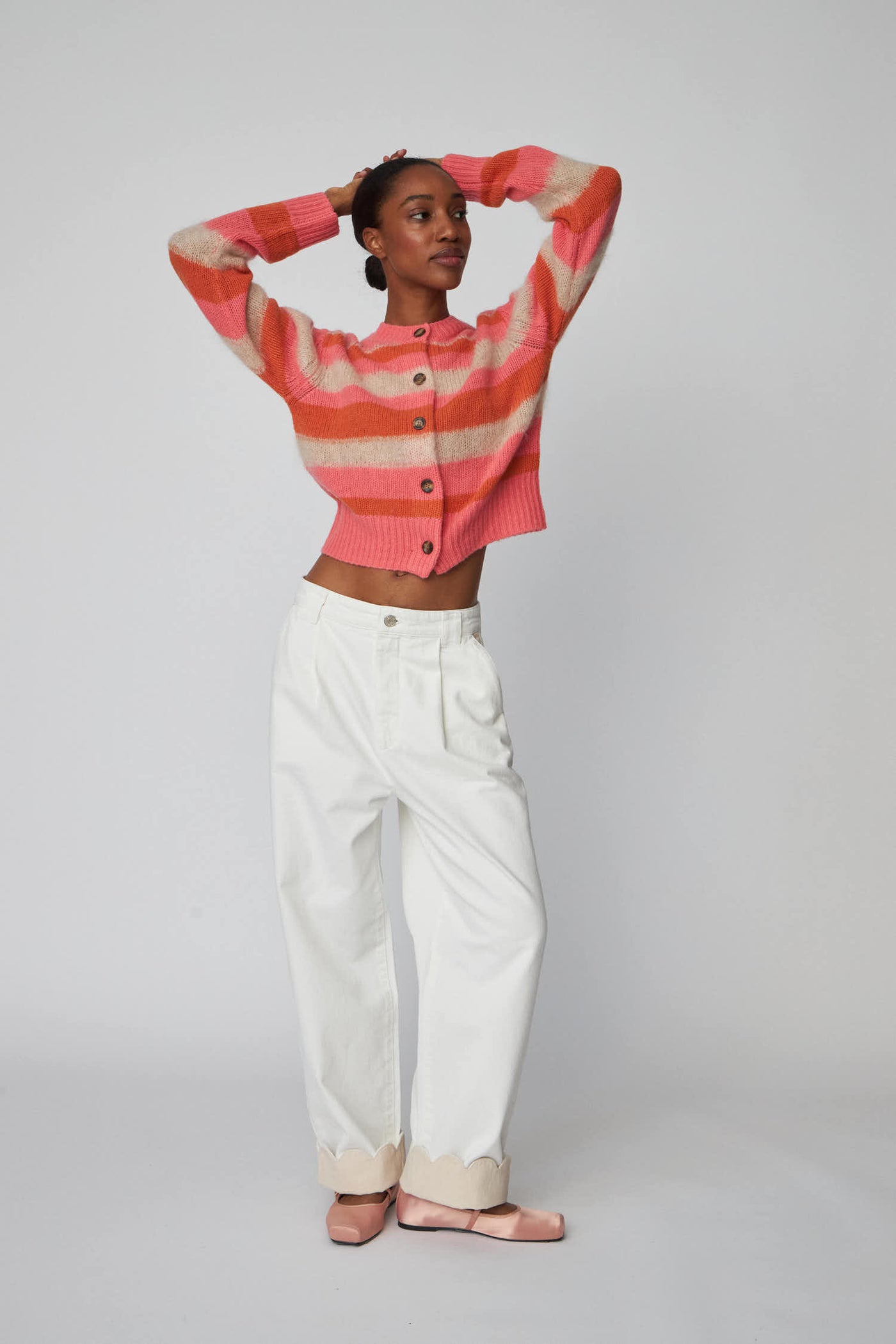 Two-Toned Pants - Denim Moon
