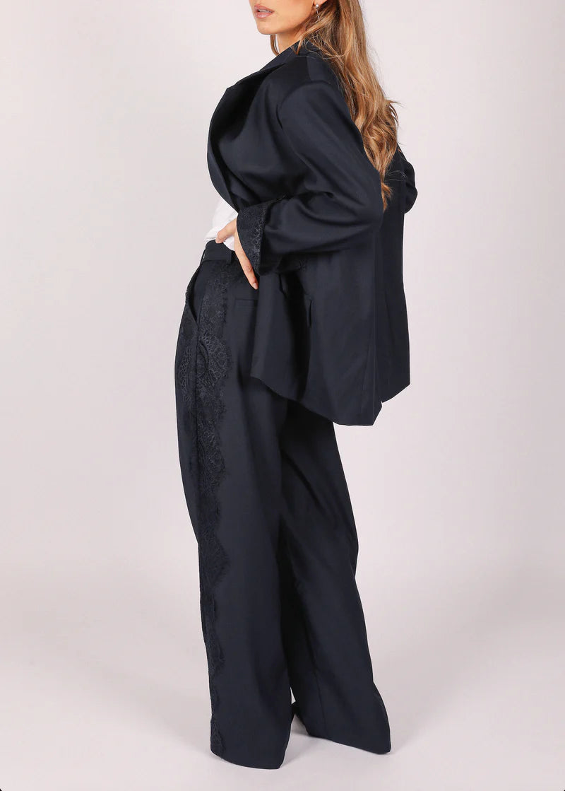 Abie Pants - Navy Blue