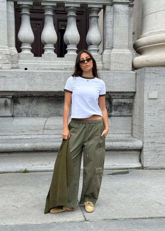 Dara Parachute Pants - Khaki