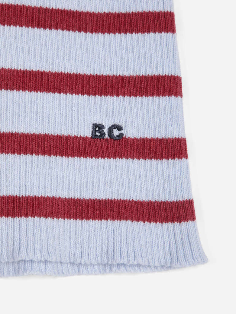 Striped Turtleneck - Wool Cotton Jumper