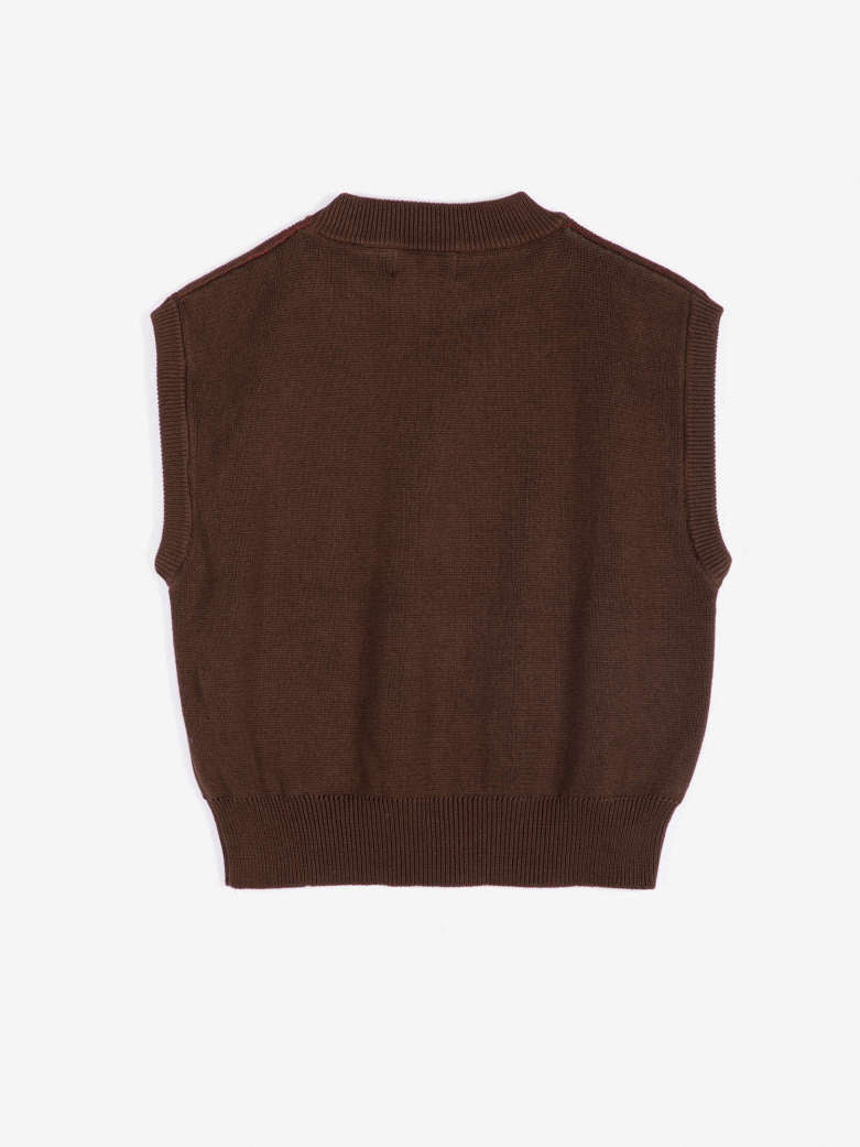 Plant Seal Jacquard Vest - Cotton