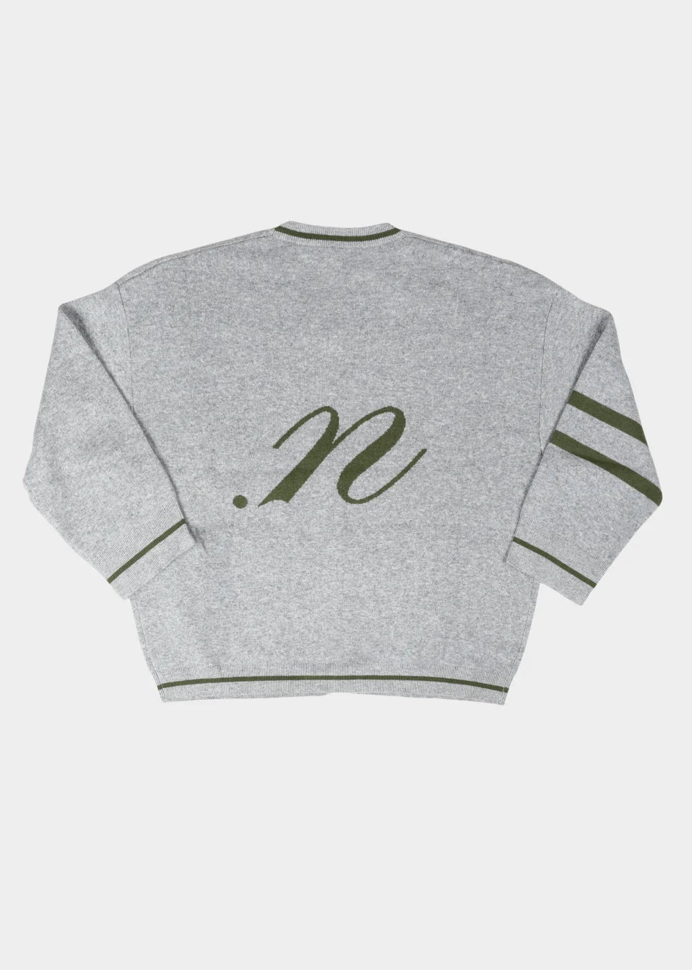 Benny Cardigan - Light Grey / Khaki
